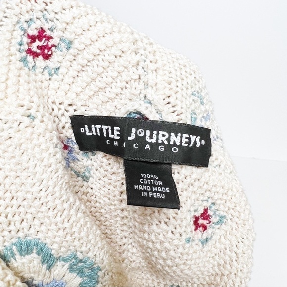 Vintage Little Journey Chicago Floral Knit Hat - Picture 4 of 4